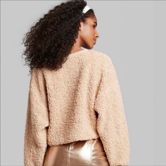 2/$30 Wild Fable Teddy Bear Crew Neck Sweatshirt - Picture 3 of 9